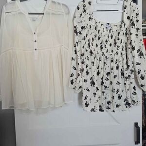 2 Motherhood MATERNITY dress shirts